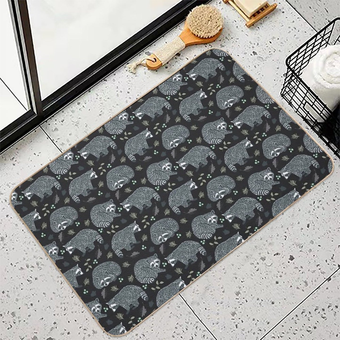 Raccoons!  Pet-Safe Bath Mat