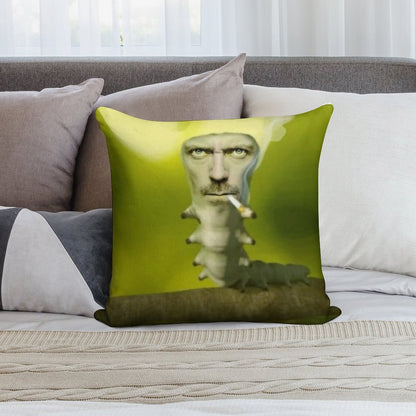House Caterpillar Meme Soft Ultra-Soft Texture Throw Pillow