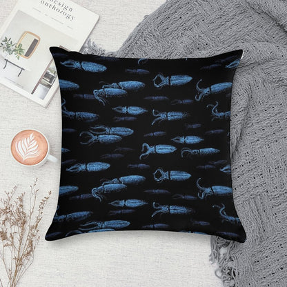 Firefly Squid Hotaruika Bioluminescent Soft Fade-Resistant Throw Pillow