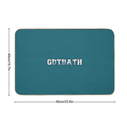GDTBATH Argyle  Fade-Resistant Bath Mat