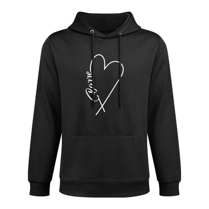 Barre Shirts - I Heart Barre - Workout Lovers Tee Shrink-Resistant Hoodie