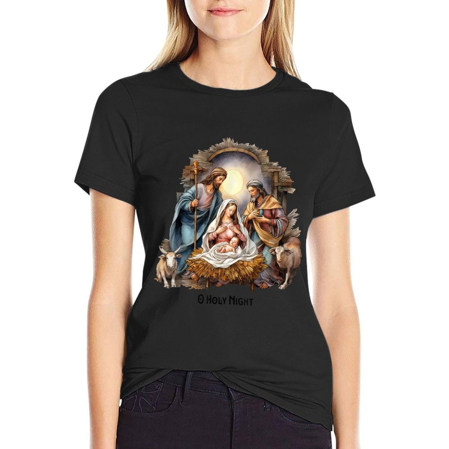 Christmas O Holy Night Xmas Comfortable T-Shirt