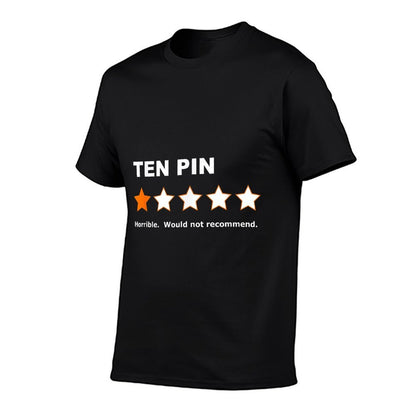 Ten Pin One Star Review Funny Bowling For Bowlers Mens Women  Odor-resistant T-Shirt