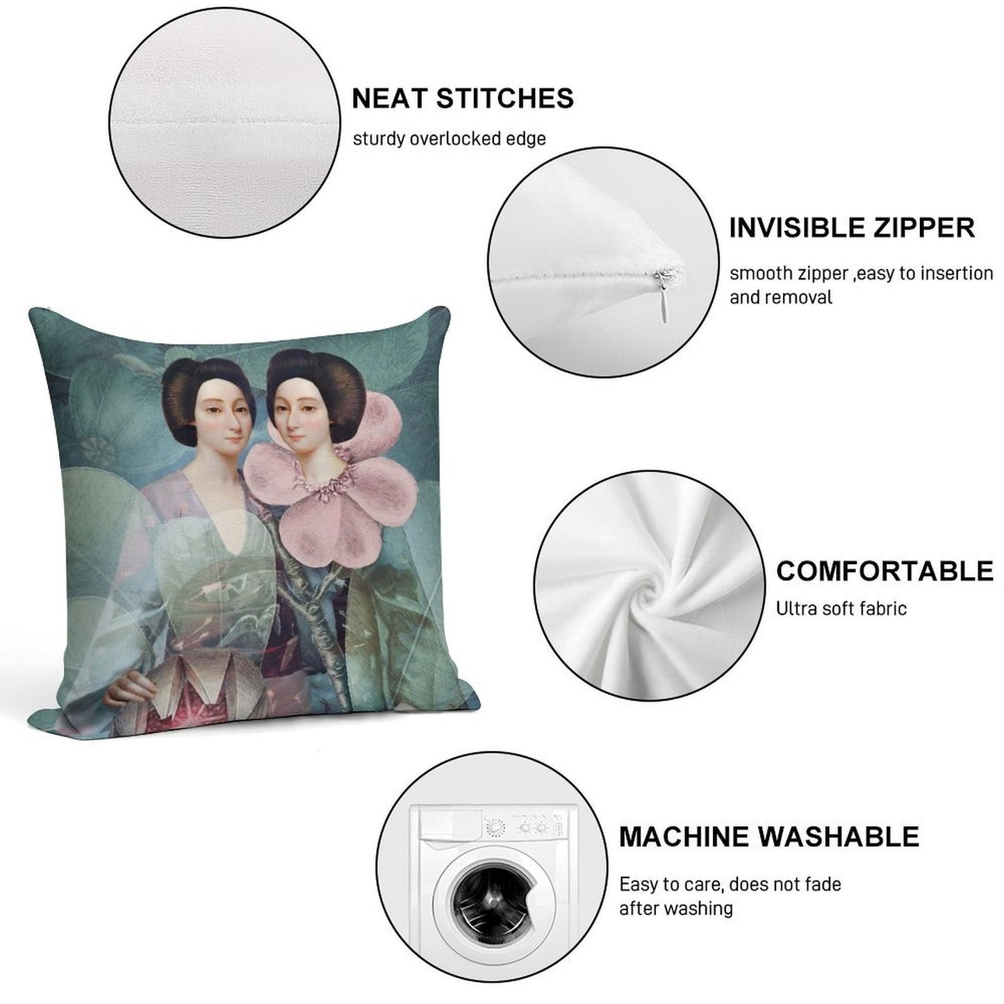 MF83YO7URCOVV Soft Luxury Feel Throw Pillow