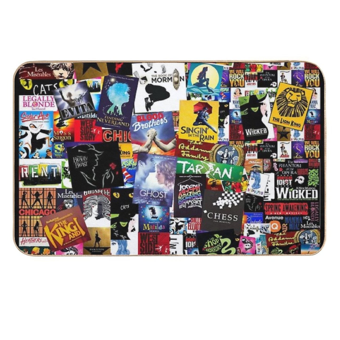 Musicals Collage IV Original  High-Traffic Bath Mat