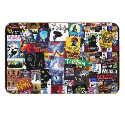 Musicals Collage IV Original  High-Traffic Bath Mat