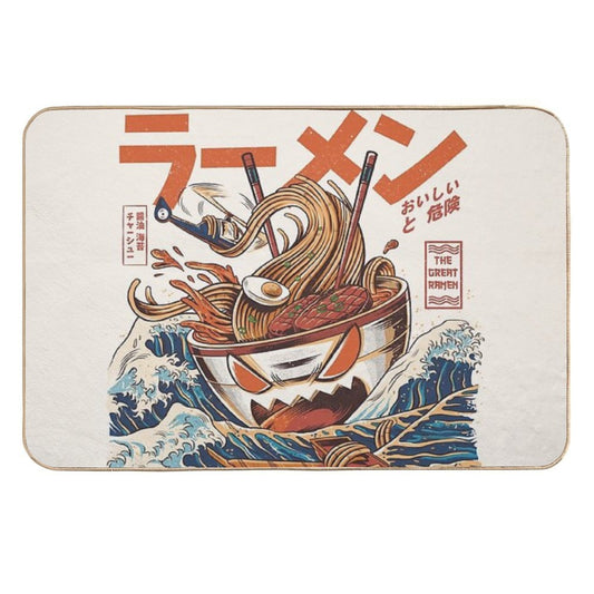 The Great Ramen Off Kanagawa  Stain-Proof Bath Mat