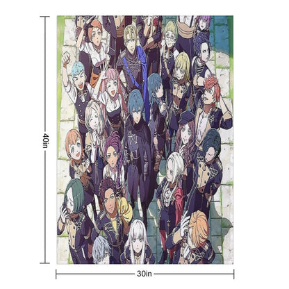 Fire Emblem Three House Poster Wrinkle-free Throw Blanket