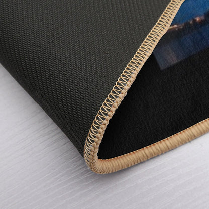 Colossal Storm Dominating Twilight Sky  Dirt-Trapping Bath Mat