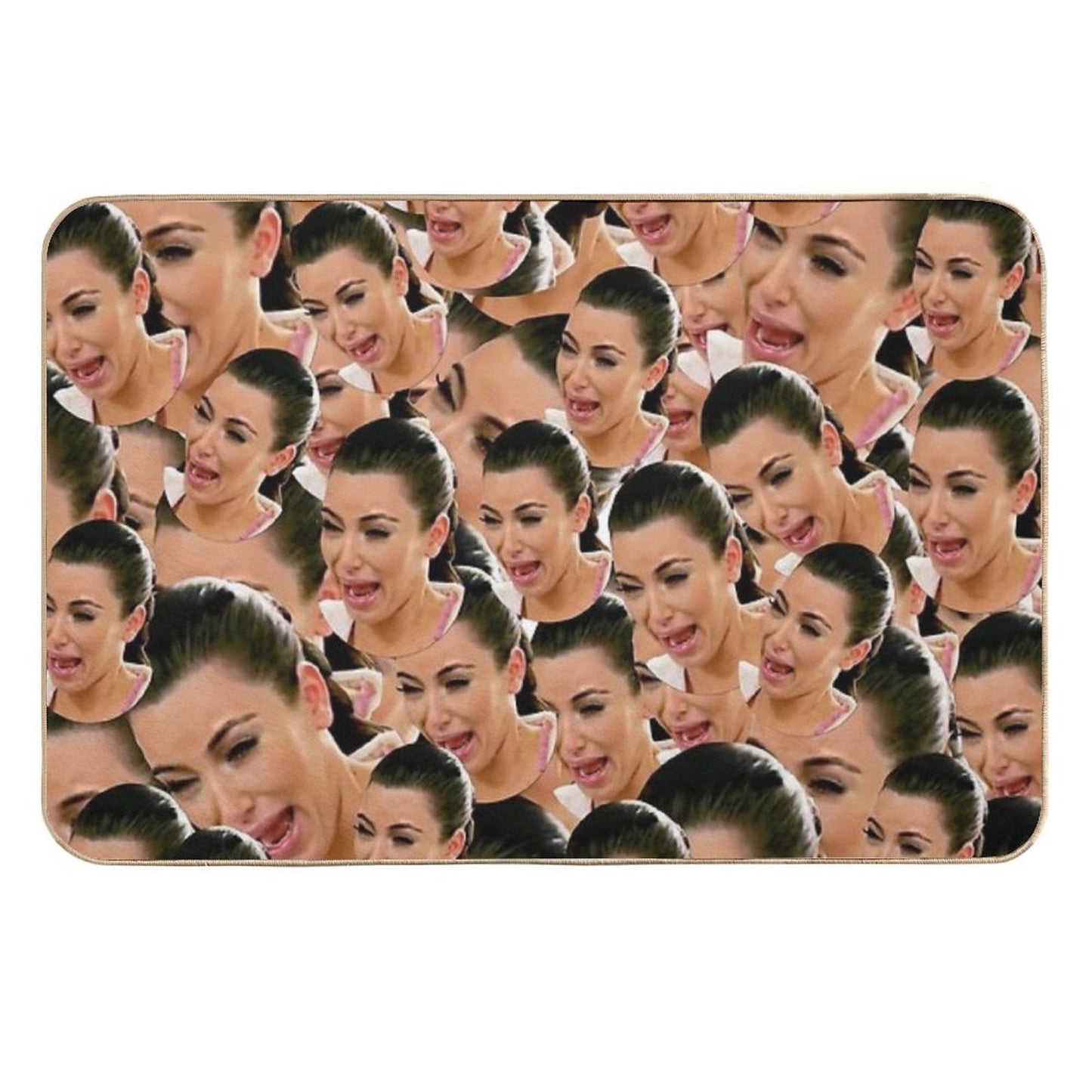 Crying Kim Kardashian  Fade-Resistant Bath Mat