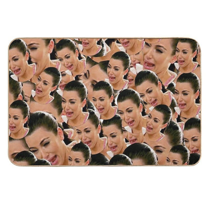 Crying Kim Kardashian  Fade-Resistant Bath Mat