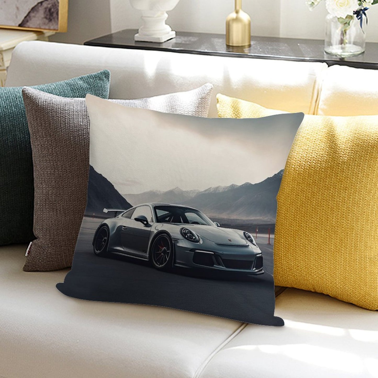 911 GT3 Soft Reinforced Edging Throw Pillow