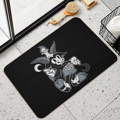 Do Walt Thou Wilt - Baphomet - Creepy Cute Occult  Repositionable Bath Mat