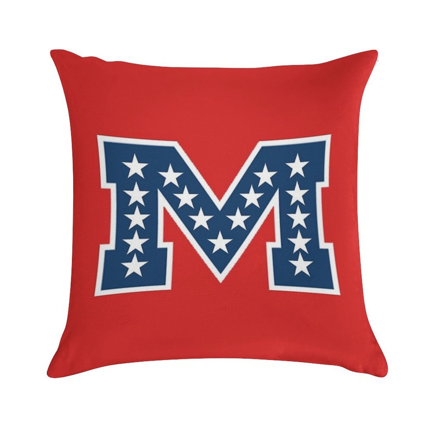 Battle M Soft Hidden Zipper Throw Pillow