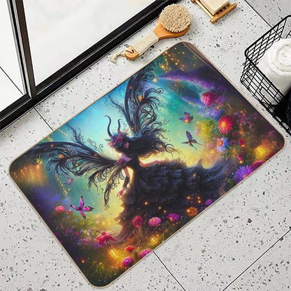 Fairy in Enchanted Woods  Long-Lasting Bath Mat