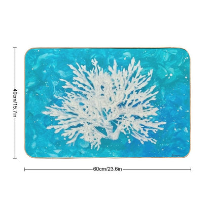 White Coral  Pet-Safe Bath Mat