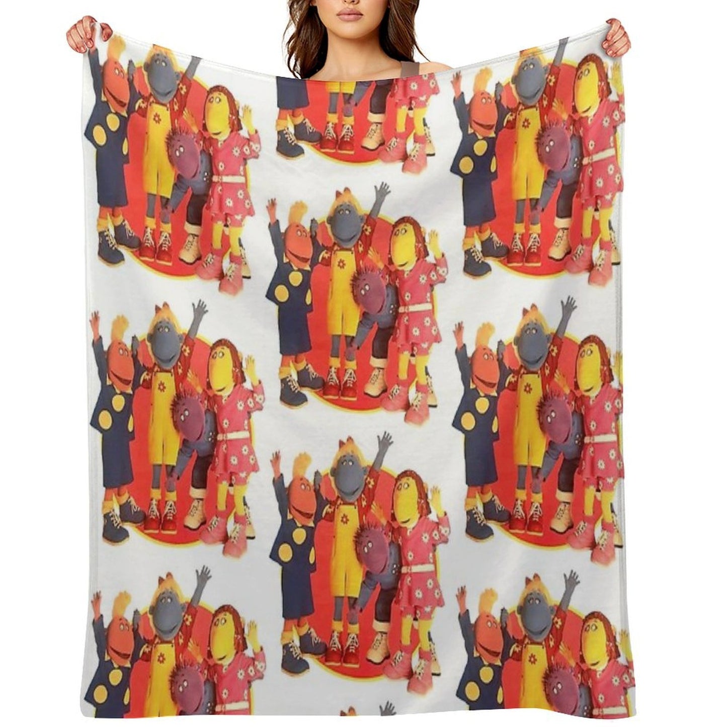 Tweenies Group Bbc 2000s Nostalgia Sustainable Throw Blanket