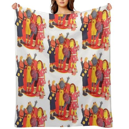 Tweenies Group Bbc 2000s Nostalgia Sustainable Throw Blanket