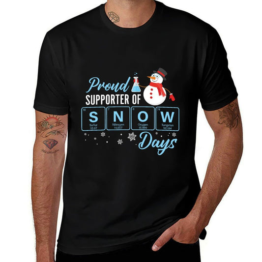 Proud Supporter Of Snow Days Chemistry Teacher Christmas  Moisture-wicking T-Shirt
