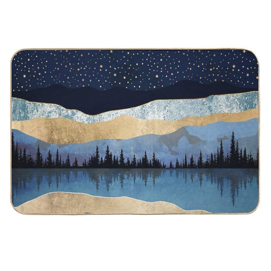 Midnight Lake  High-Traffic Bath Mat
