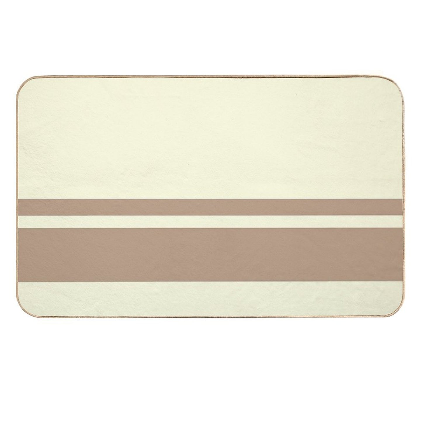 Horizontal Violet Stripes Durable Bath Mat