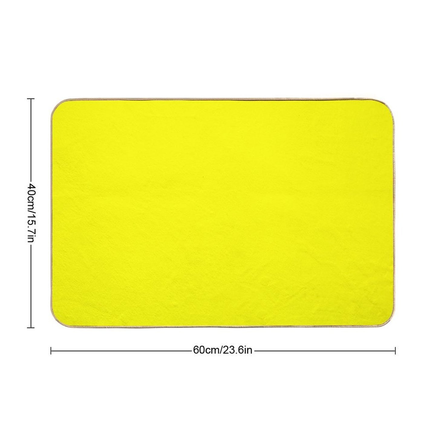 Neon Yellow  Absorbent Bath Mat