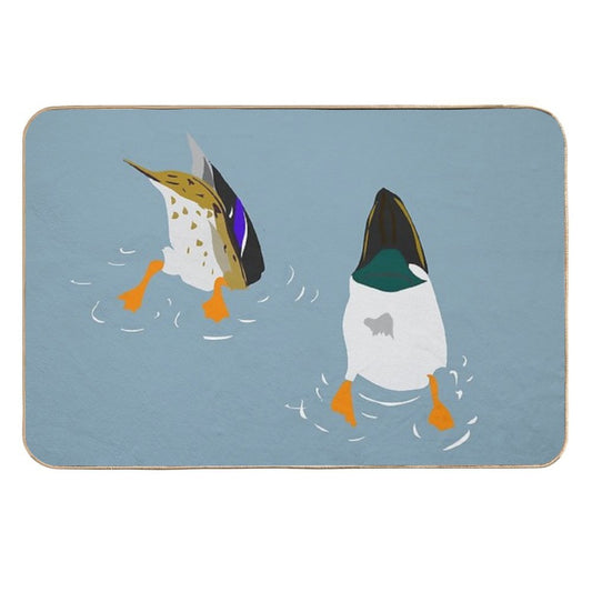 Bottoms Up!  Dirt-Trapping Bath Mat