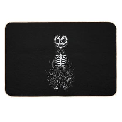 Gothic Black Cat  Easy To Clean Bath Mat