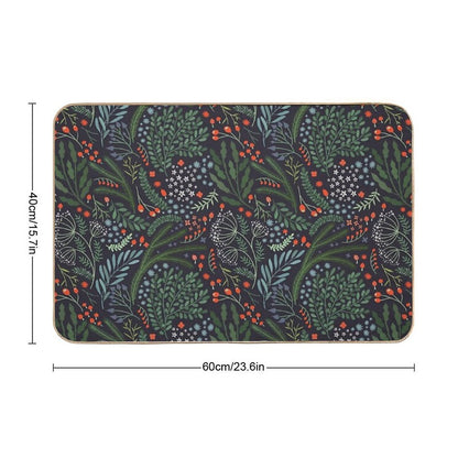 Night Florals  High-Traffic Bath Mat