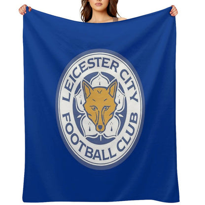 Fox on Circle Quick-dry Throw Blanket