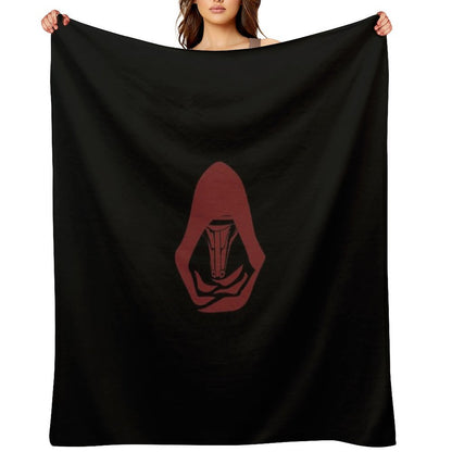 Minimalist Darth Revan Mask in Red – Star Wars KOTOR Inspired Design Comfort Throw Blanket