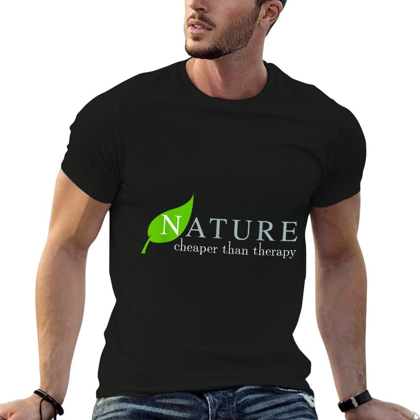 Nature T - Nature Cheaper Than Therapy  Lightweight T-Shirt