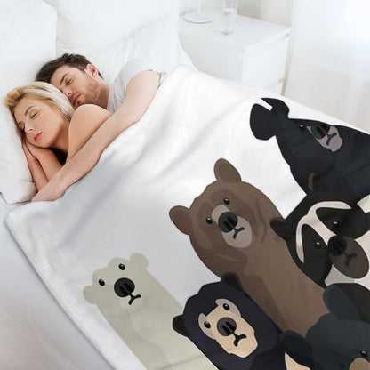 Bears of The World Lightweight Throw Blanket