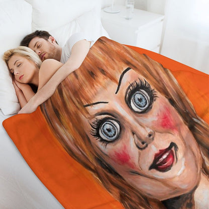 Annabelle Horror Doll Eco-conscious Throw Blanket