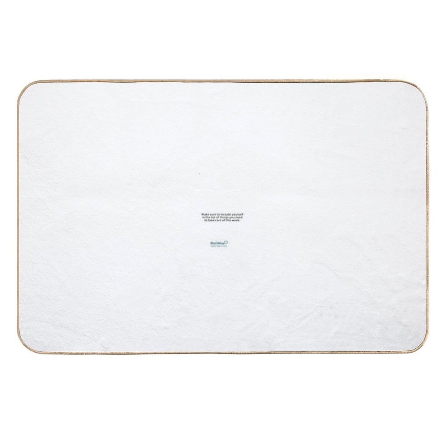 Self-Care Reminder – “Include Yourself” Bold Text Note  Anti-Trip Bath Mat