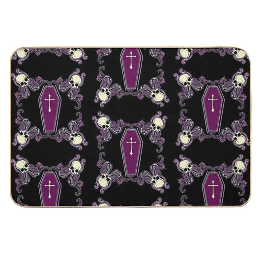 Death Print  Rapid-Drying Bath Mat