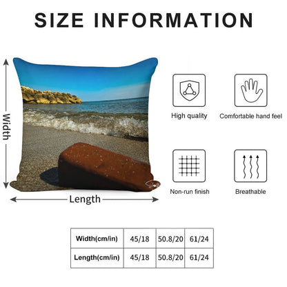 Bricked Soft Warmth Comfort Throw Pillow