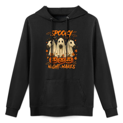 Halloween Vibes Horse Lover Boo Ghost Spooky Night-mares Unisex Design Hoodie