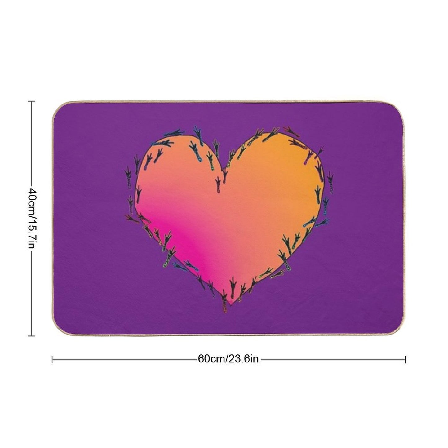 Tiny Diny Tracks Durable Bath Mat