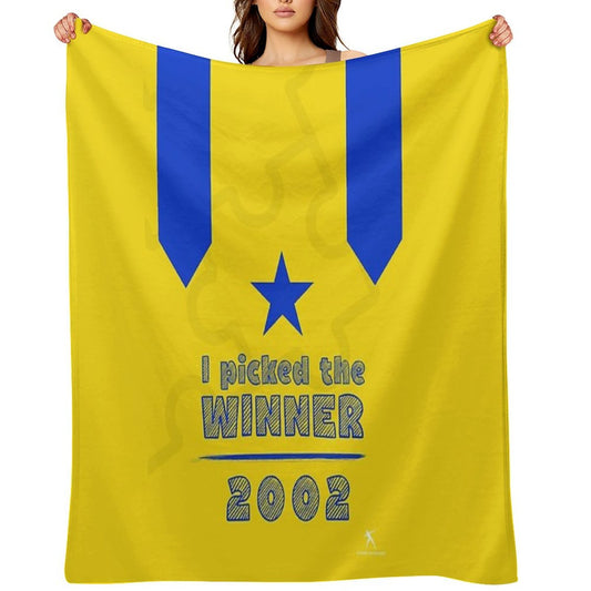 Melbourne Cup T-shirt. Media Puzzle T-shirt All-season Throw Blanket