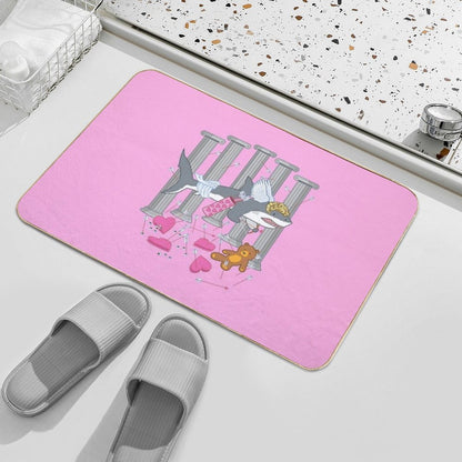 The Cupid Shark  Toxin-Free Bath Mat