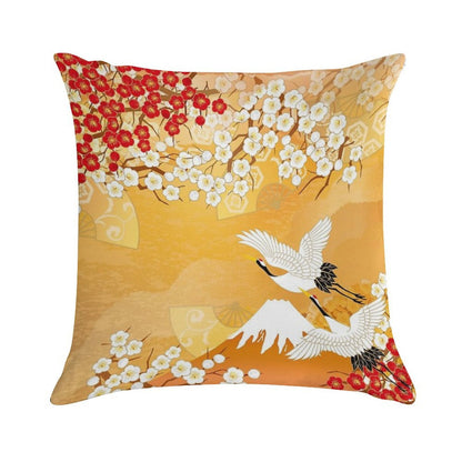 Beautiful Kimono of Japan Soft Easy Maintenance Throw Pillow