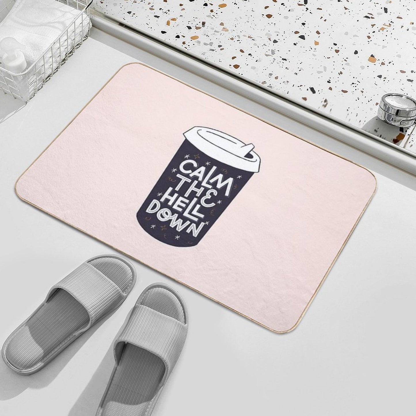 Coffee Dose  Odorless Bath Mat