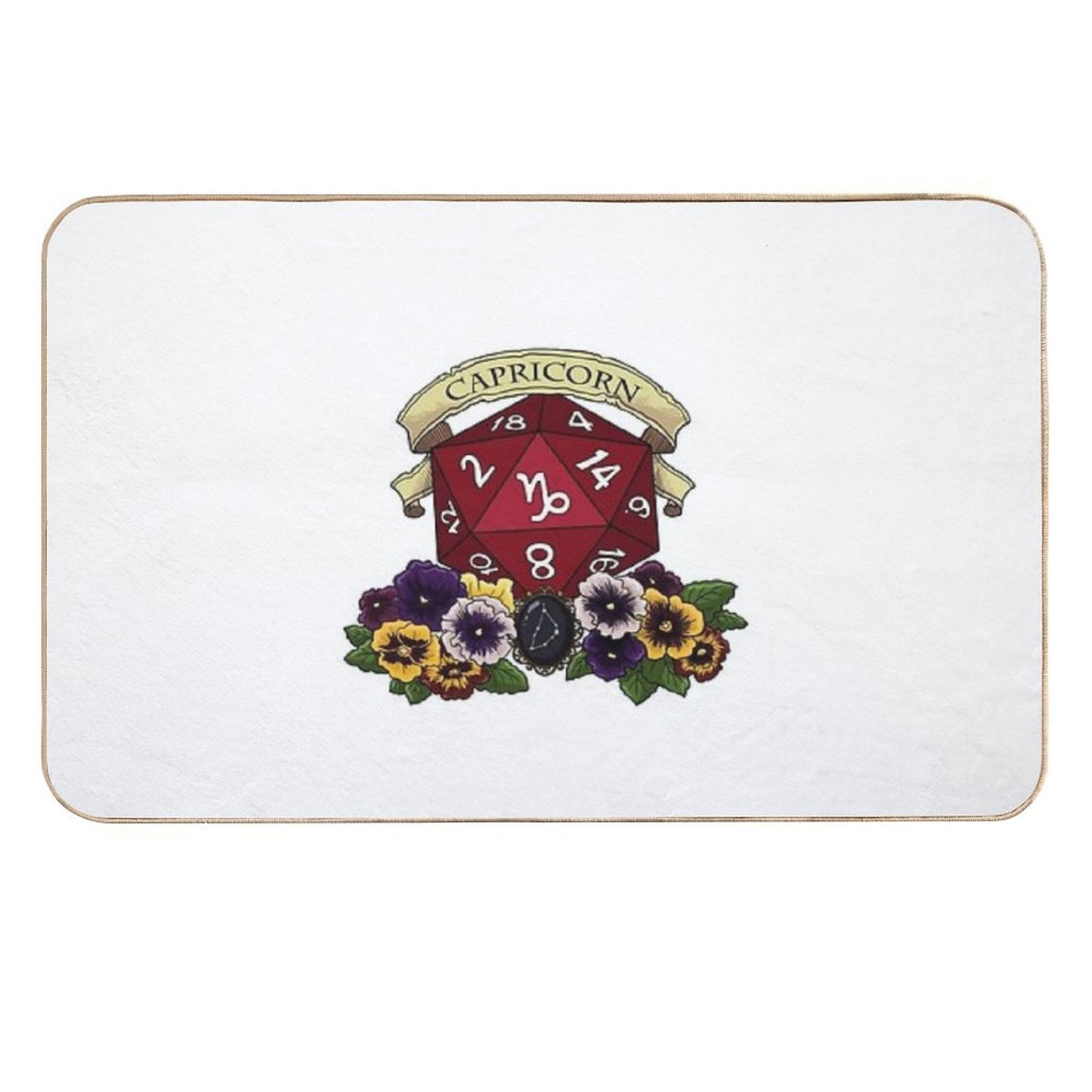 Dice Capricorn  Pet-Safe Bath Mat