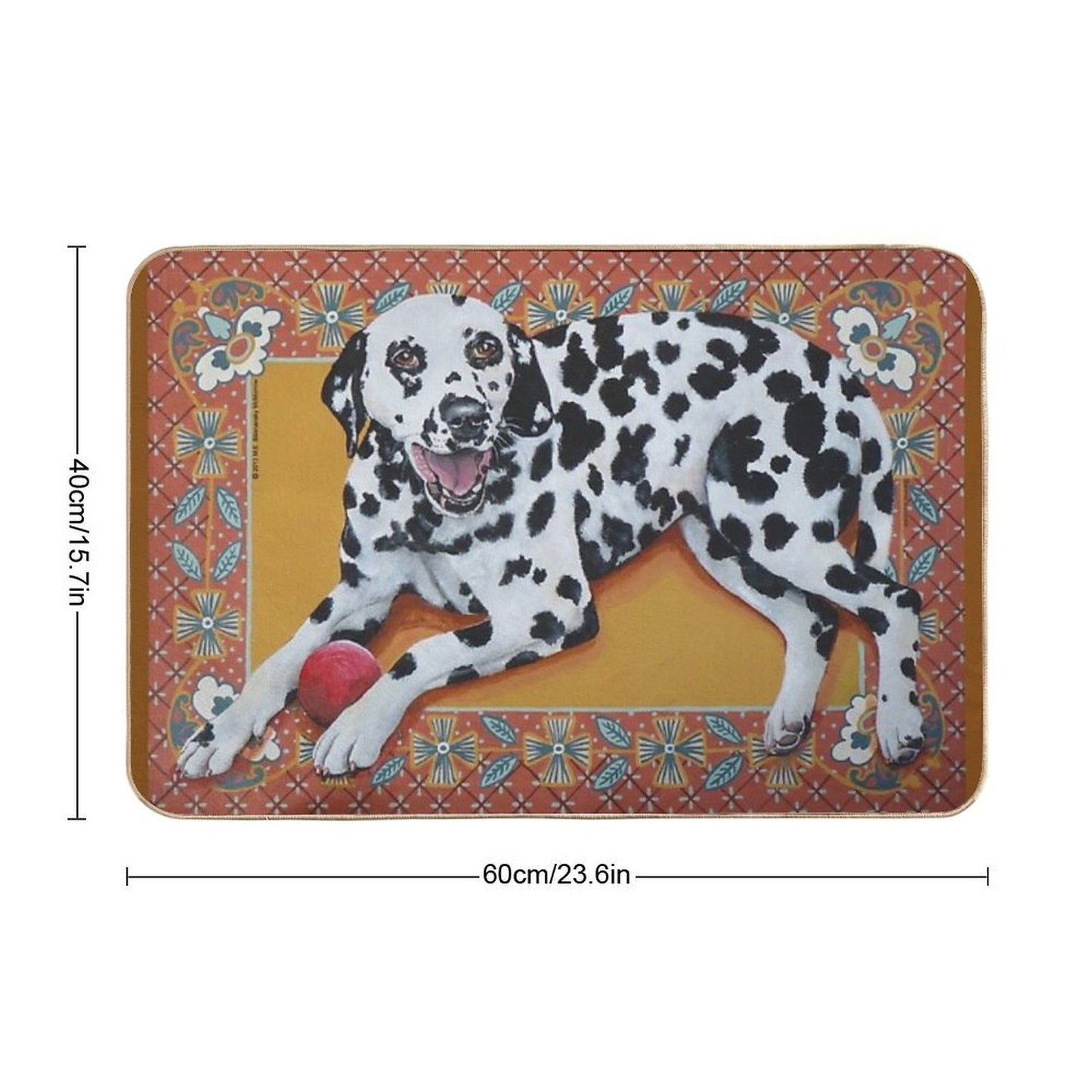 Helen Dalmatian  Odorless Bath Mat