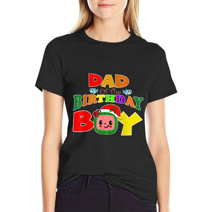 Dad And Mom Of The Birthday Boy Funny Melon Family Matching  Classic T-Shirt
