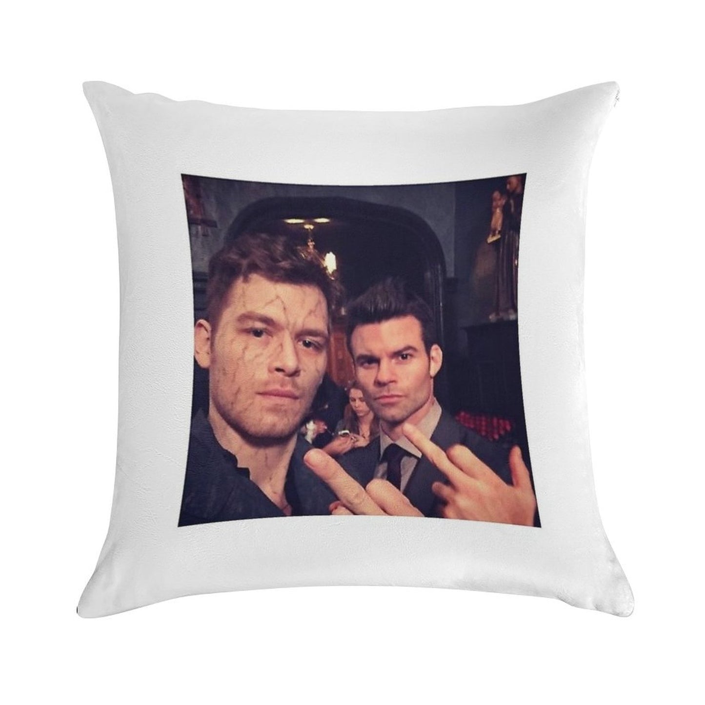 Klaus And Elijah Mikaelson Soft Style Accent Throw Pillow