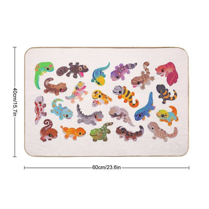 Gecko - Bright  Repositionable Bath Mat