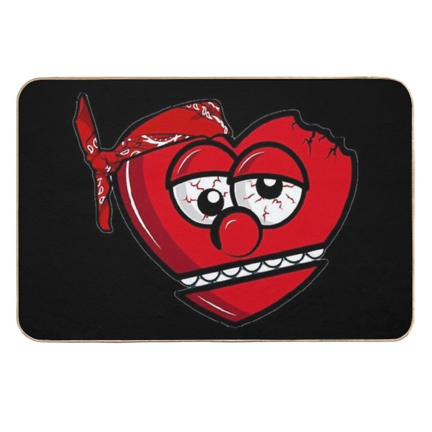 Broken Heart - Glo Gang  Dirt-Trapping Bath Mat