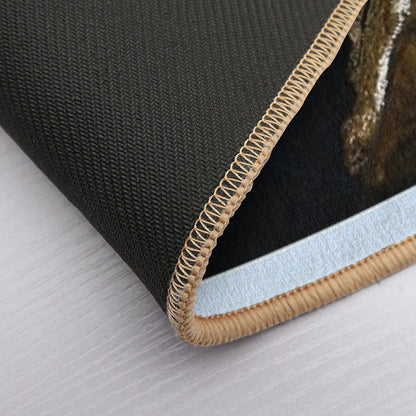 Fishing Fubby on A Rock.  Anti-Trip Bath Mat